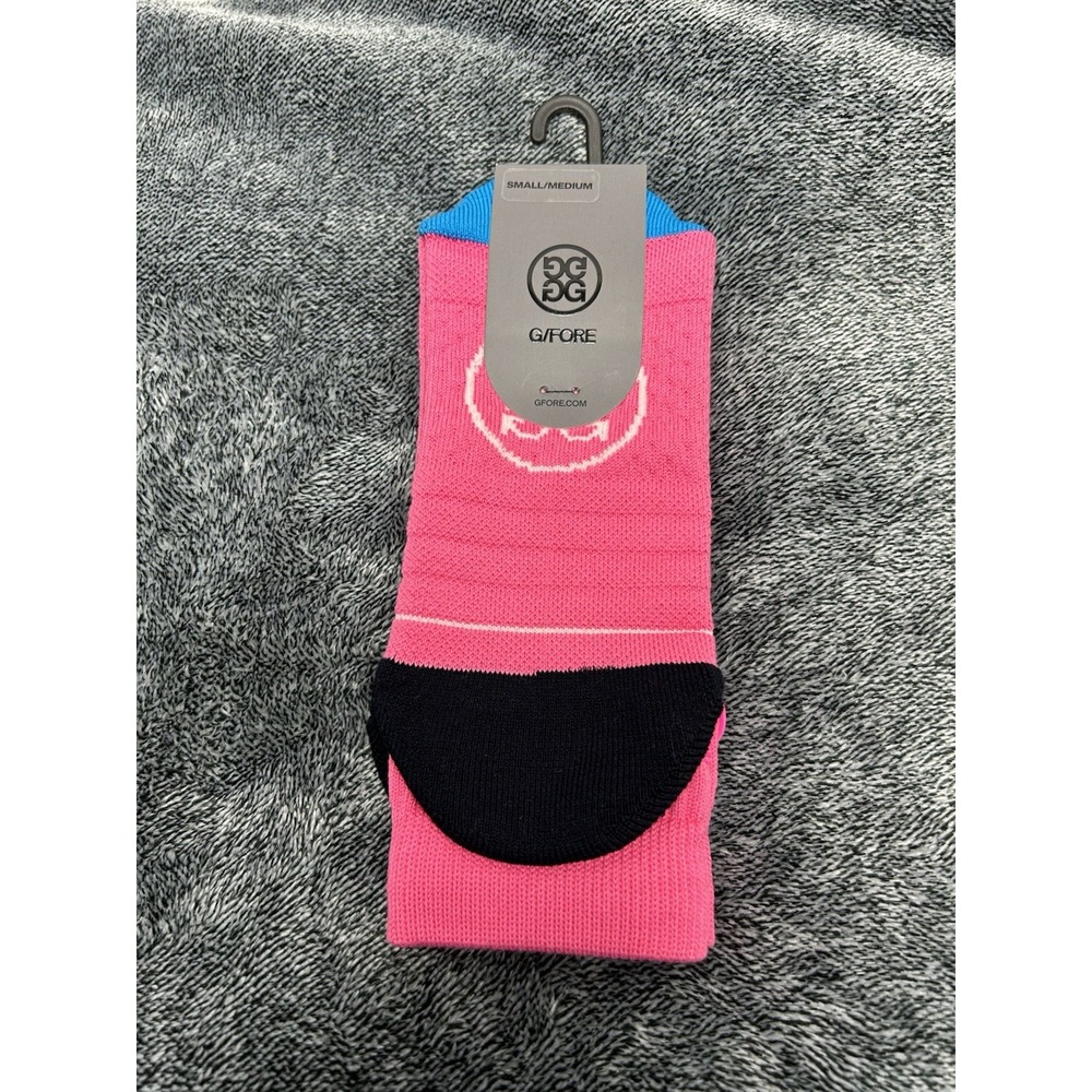 G/Fore Mens Size S/M Pink Pray For Birdies Crew Socks